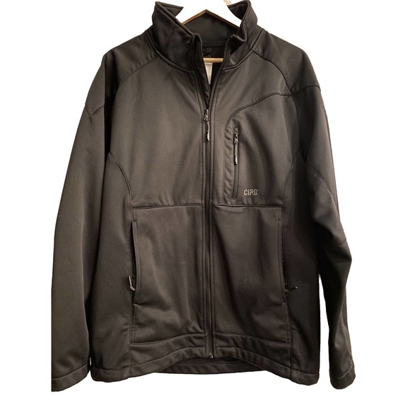 CIRQ GEAR Waterproof Soft Shell Snowboard Ski JACKET Kuhl Coat Men’s MED Black - Picture 1 of 6